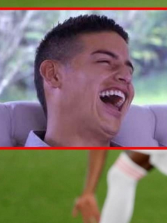 Zinedine Zidane y James Rodríguez, quien recibió apoyo del francés Doucouré luego de que este criticara el Real Madrid por dejar ir al colombiano