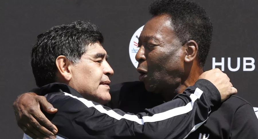 “Te amo, Diego": conmovedor mensaje de Pelé a Maradona. Imagen de referencia de ambos.