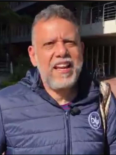 Foto de Alberto Linero, quien dijo que su papá está en una UCI de Santa Marta