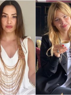 Foto de Katherine Porto y Johana Bahamón, quienes pelearon por un hombre.