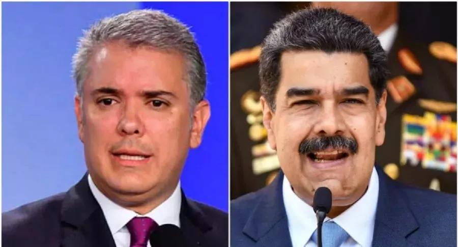 Iván Duque y Nicolás Maduro, presidentes de Colombia y Venezuela, países cuyas tensiones se profundizarán con las elecciones legislativas en Venezuela, según estudio de Pares.