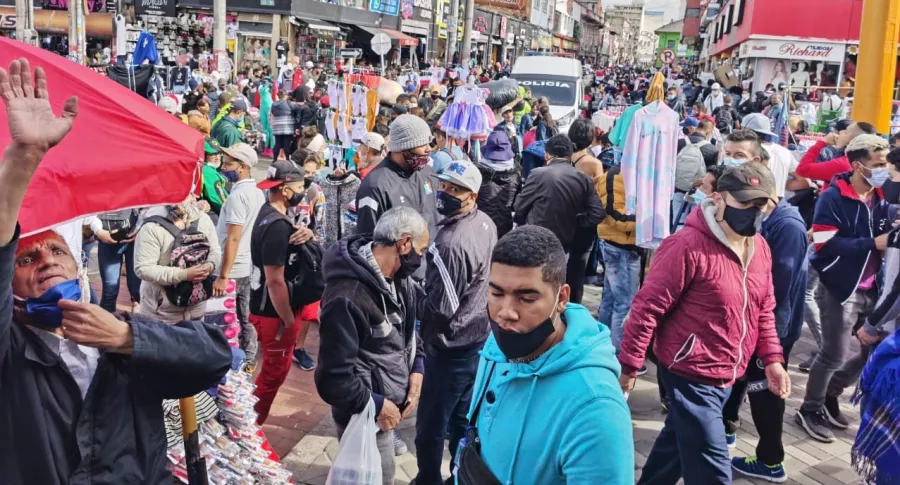 San Victorino hoy: nuevas aglomeraciones en Bogotá, 5 de diciembre.