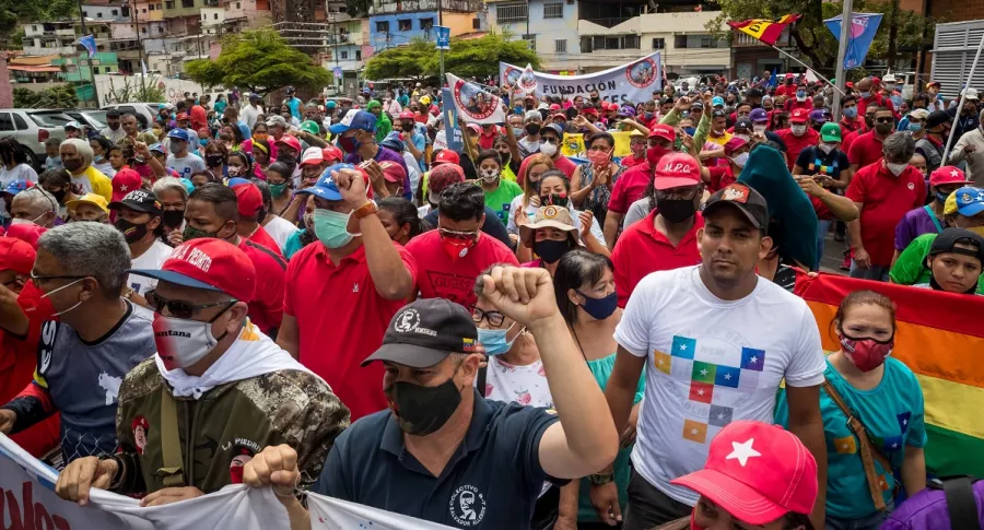 Acto de campaña del Partido Socialista Unido de Venezuela (PSUV), el 26 de noviembre de 2020, en Caracas (Venezuela), en el marco de las elecciones parlamentarias de este 6 de diciembre, sobre las cuales ofrecemos las claves para comprenderlas.