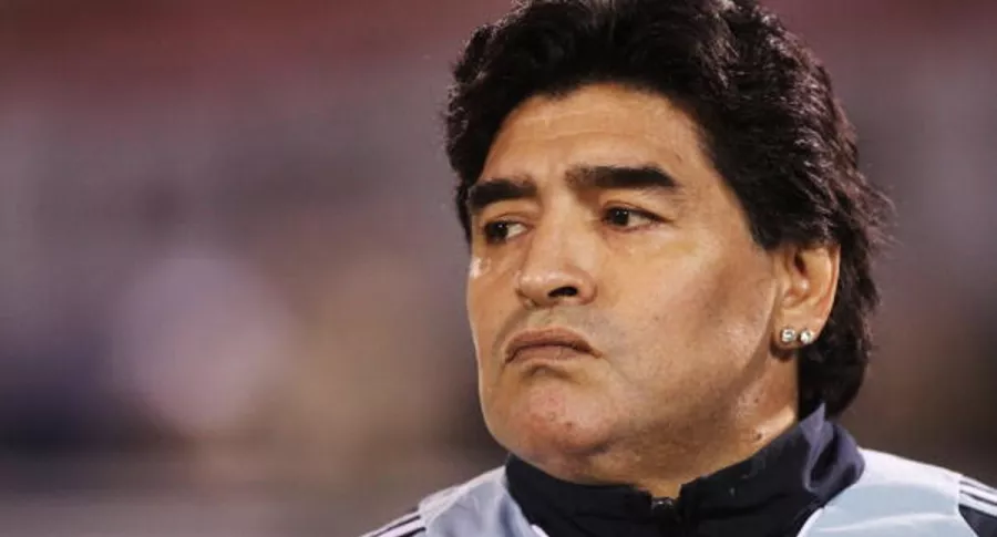 Diego Maradona, que fue estafado en Bolivia, cuando dirigía a la Selección de Argentina.
