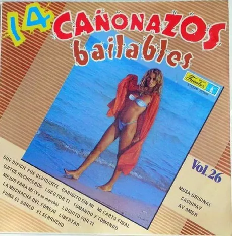 Carátula de '14 cañonazos bailables', volumen 26 (1986).