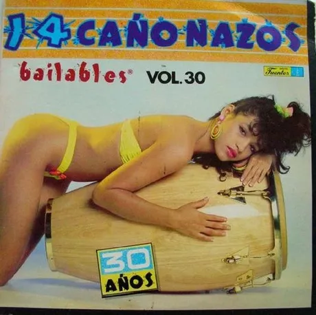 Carátula de '14 cañonazos bailables', volumen 30 (1990).