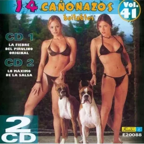 Carátula de '14 cañonazos bailables', volumen 41 (2001).
