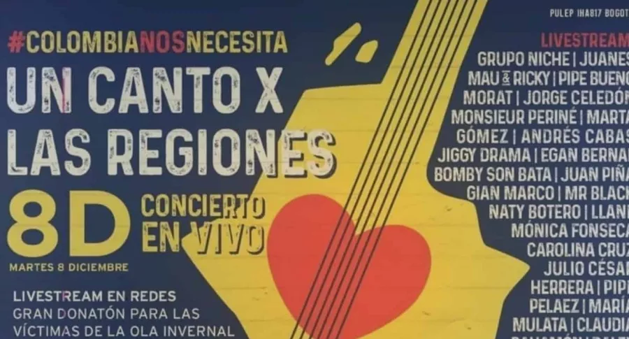 Ver en vivo el concierto 'Un canto x las regiones'