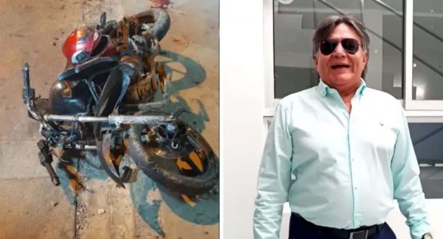 Papá de Silvestre Dangond y una de las motos que habría atropellado en Valledupar