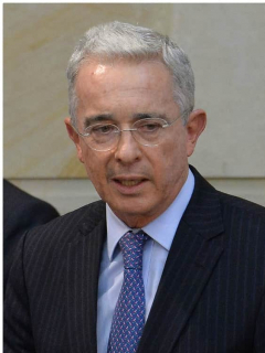 Álvaro Uribe Vélez y Leopoldo López, que se reunieron en la finca del expresidente