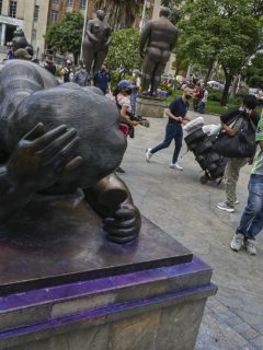 Obras de Fernando Botero en Medellín, que fueron pintadas.