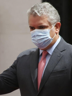 Iván Duque, presidente de Colombia, que anunció que varias ciudades del país tendrán pico y cédula y pico y género, durante su visita a Chile el pasado 12 de diciembre.
