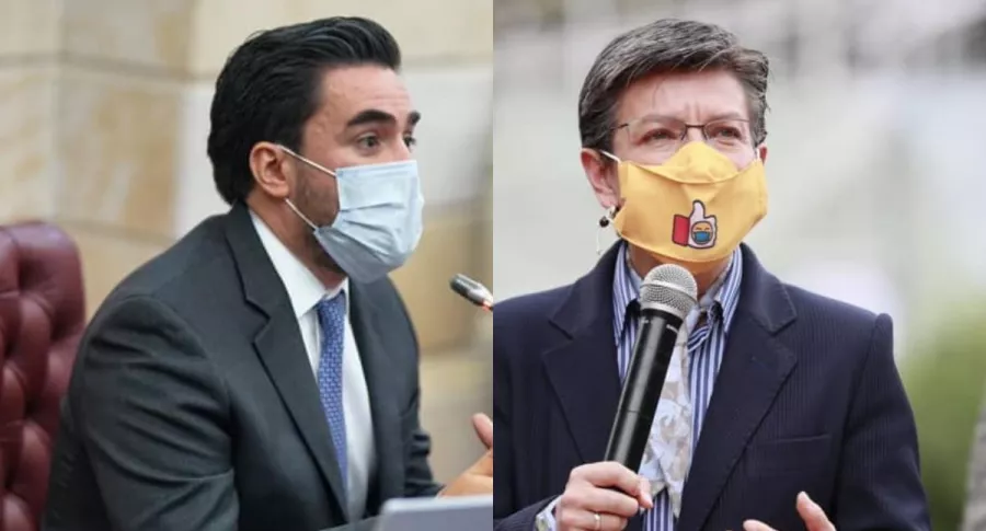 El representante Gabriel Santos formuló críticas a Claudia López por sus medidas para la pandemia en Bogotá.