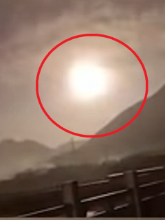 Imagen de la bola de fuego que cae desde el cielo en China; ¿era un meteorito?