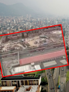 Imágenes de las calles desiertas en Bogotá.