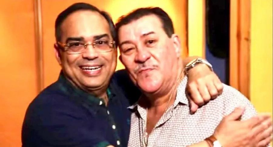 Gilberto Santa Rosa con Tito Rojas, quien murió en la madrugada de este 26 de diciembre
