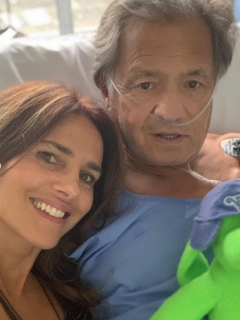 Paola Turbay y su papá, Gabriel Turbay, que falleció luego de ser internado por COVID-19