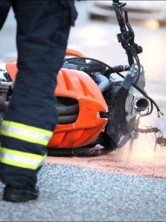 Imagen que ilustra accidentes de motociclistas en Bogotá, que causan trancones en Fontibón