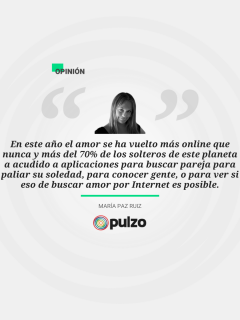 Frase destacada sobre columna de las ventajas de ligar por internet