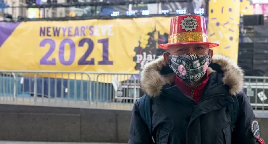 El Año Nuevo en un Times Square casi vacío fue el fiel ejemplo de la gravedad de la pandemia de COVID-19 en Estados Unidos.