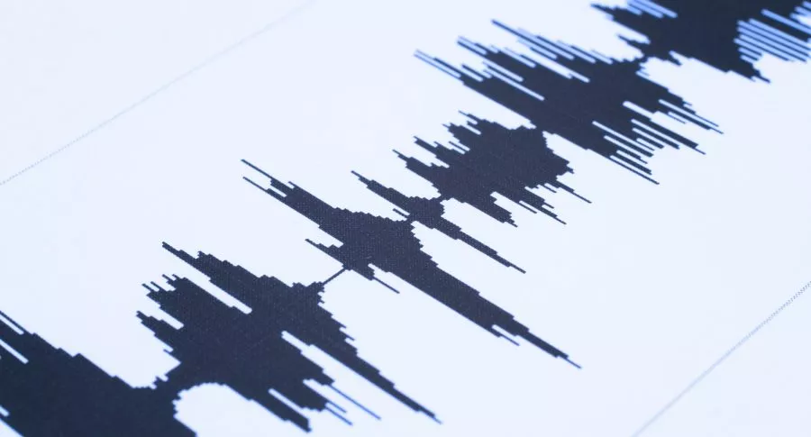 Onda de temblor ilustra nota sobre sismo en Santander, Colombia, este 2 de enero