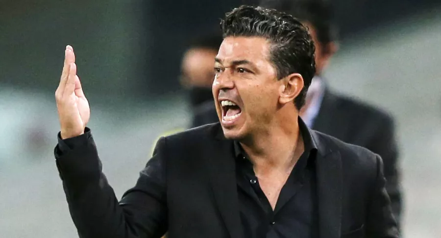 El enfado con la prensa de Marcelo Gallardo, técnico de River Plate. Imagen de referencia del entrenador argentino.