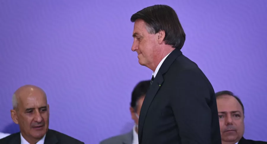 Jair Bolsonaro, presidente de Brasil. que dijo que su país está quebrado y no puede hacer nada