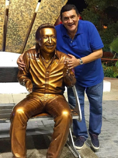 Foto de Poncho Zuleta, quien fue hospitalizado por caída de un caballo