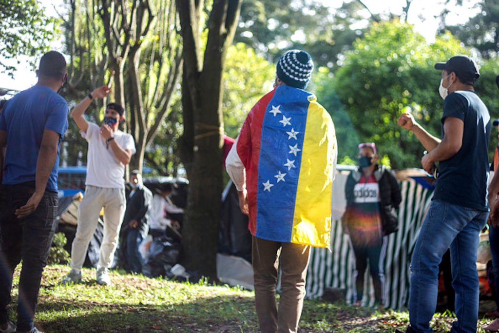 Getty / Imagen de referencia de Venezolanos en Bogotá.