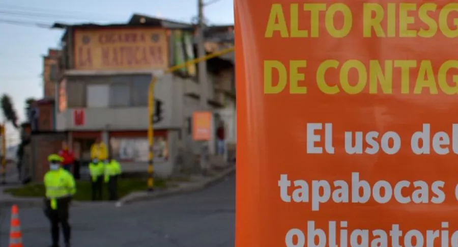 Imagen que ilustra anuncio de cuarentena estricta en tres localidades de Bogotá: Kennedy, Fontibón y Teusaquillo 