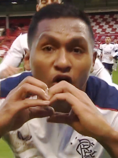 Doblete de Alfredo Morelos con el Rangers ante Aberdeen en Escocia.