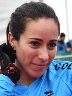 Mariana Pajón posa al natural mientras se baña y su esposo reacciona. Imagen de referencia de la ciclista antioqueña.