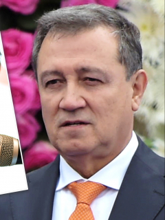 Ernesto Macías ataca a Claudia López por que esta quiso comprar vacunas para Bogotá. Fotomontaje: Pulzo.