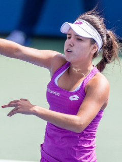 María Camila Osorio, tenista colombiana que quedó a punto de clasificar al Australian Open.
