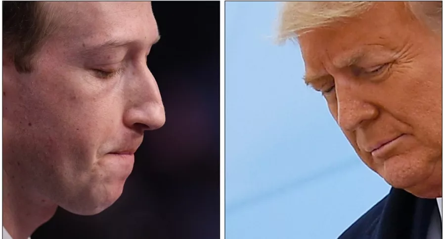 Mark Zuckerberg y Donald Trump
