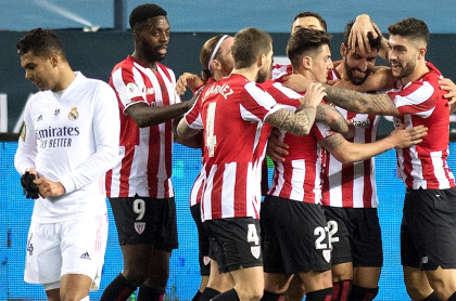 Athletic de Bilbao elimina al Real Madrid en Supercopa de España.
