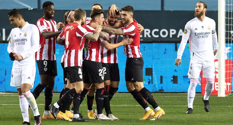 Athletic de Bilbao elimina al Real Madrid en Supercopa de España.
