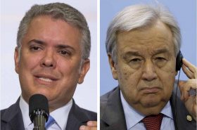 Iván Duque, presidente de Colombia, le pidió al Secretario General de la ONU, Antonio Guterres, que extienda el mandato de la misión de verificación del acuerdo de paz en Colombia.
