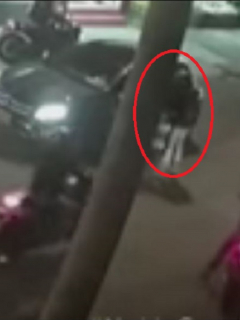 Momento en que ladrones intentan robar un Mercedes-Benz en Bogotá y los atropelló la tecnología