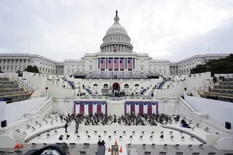 Así quedó el Capitolio de los Estados Unidos para la posesión de Joe Biden