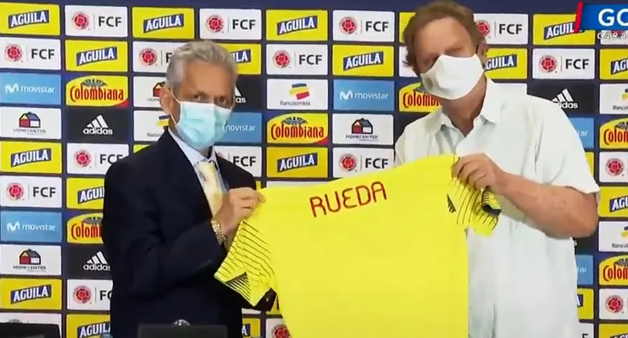 Reinaldo Rueda, presentado como nuevo técnico de Colombia.