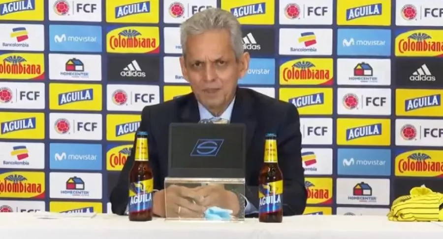 Reinaldo Rueda en su presentación como nuevo técnico de la Selección Colombia, en la que habló de las últimas goleadas que recibió el equipo y los rumores de discusiones entre los jugadores