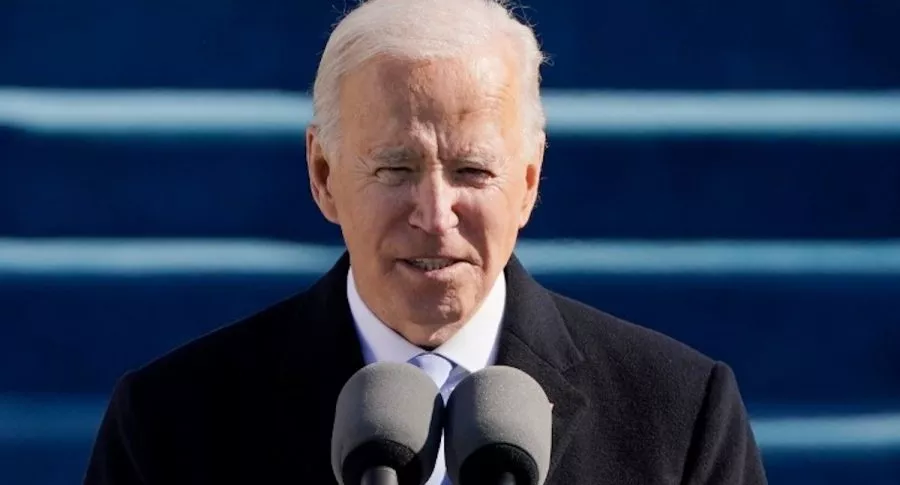 Joe Biden, durante su discurso de posesión, este 20 de enero de 2021.