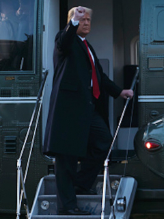 Esta fue la foto que Thunberg aprovechó para burlarse de Trump.
