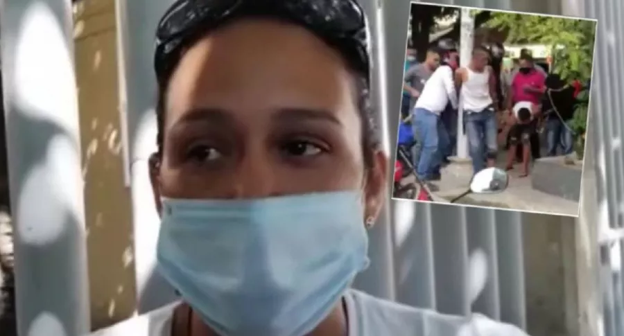 Brigitte Villalobos, esposa de hombre linchado en Barranquilla dice que él no era un ladrón