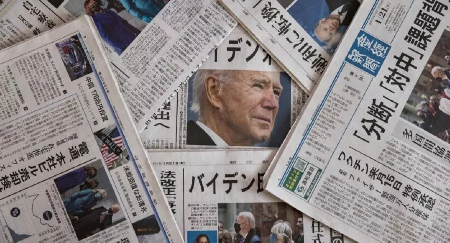 Joe Biden aparece como protagonista en diversos diarios del mundo.