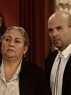 Foto de Carmela y Malcolm, de 'Pasión de gavilanes'