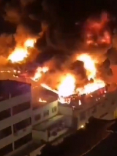 Incendio en Cali hoy, que se produjo en una bodega del centro de la ciudad