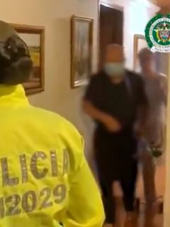 Momento de la captura de Jesús Alejandro Garzón