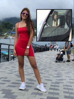 Foto de Laura Vega, conductora del Metro de Medellín que ahora es reina
